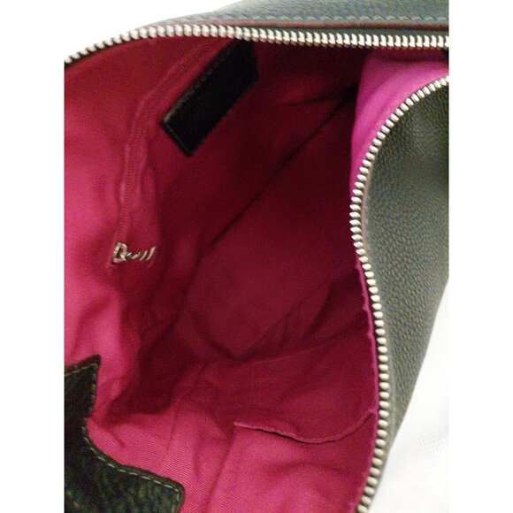 Coach Chelsea Black Pebbled Leather Zipper Hobo Shoulder Handbag 8E98 - Picture 11 of 13